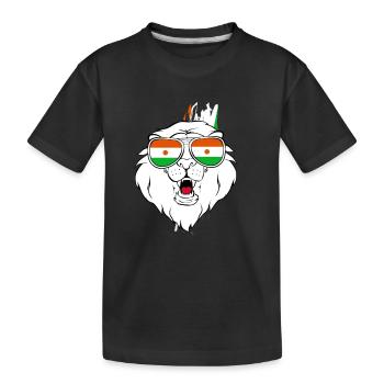 Niger - Kids' Premium Organic T-Shirt - black - Front