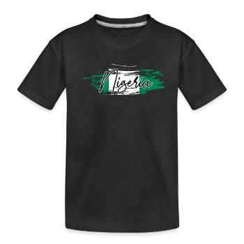 Nigéria - T-shirt bio Premium Enfant - noir - Devant
