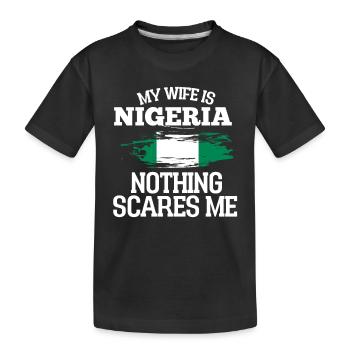 Nigéria - T-shirt bio Premium Enfant - noir - Devant