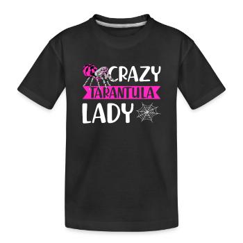 Spider Lovers Tarantula Owners - Kids' Premium Organic T-Shirt - black - Front