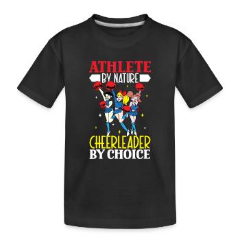 Cheerleader Cheerleader-outfit - Kinder Premium Bio T-Shirt - Schwarz - Vorne