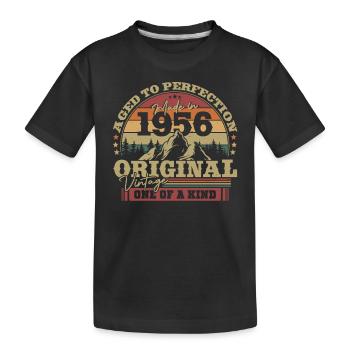Vintage Geschenk 1956 67/68 Jahre - Kinder Premium Bio T-Shirt - Schwarz - Vorne