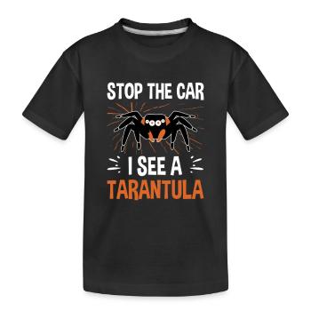Spider Lovers Tarantula Owners - Kids' Premium Organic T-Shirt - black - Front