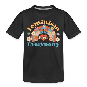 Feminist Feminism Is For Everybody - Kids' Premium Organic T-Shirt - black - Front