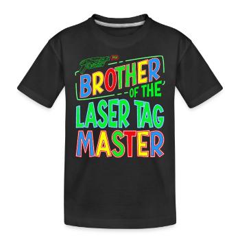Bro Brother Of the Laser Tag Birthday Boy Master - T-shirt bio Premium Enfant - noir - Devant
