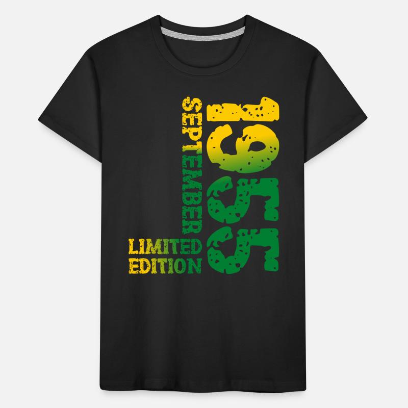 1955 Septembre Edition Limitée 68th Birthday Deco T-shirt bio Premium Enfant