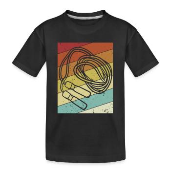 Vitesse de saut rétro saut saut professionnel - T-shirt bio Premium Enfant - noir - Devant