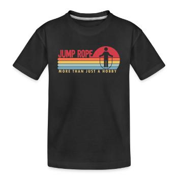 La corde à sauter plus qu’un passe-temps Sauter le saut - T-shirt bio Premium Enfant - noir - Devant