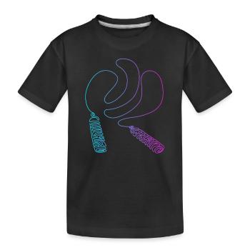 Vitesse de saut à sauter corde à sauter professionnelle - T-shirt bio Premium Enfant - noir - Devant