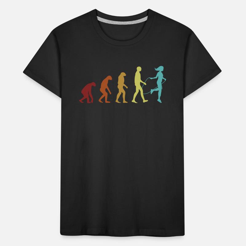 Saut à la corde Evolution Vitesse Saut Saut Saut T-shirt bio Premium Enfant