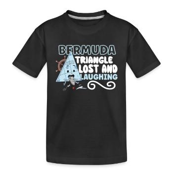 Mystérieuses disparitions forcées dans le Triangle des Bermudes - T-shirt bio Premium Enfant - noir - Devant