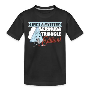 Mystérieuses disparitions forcées dans le Triangle des Bermudes - T-shirt bio Premium Enfant - noir - Devant