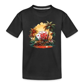 Kasino - Kinder Premium Bio T-Shirt - Schwarz - Vorne