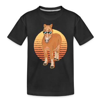 Haflinger Horses Haffi Horse Owner Cadeau - T-shirt bio Premium Enfant - noir - Devant