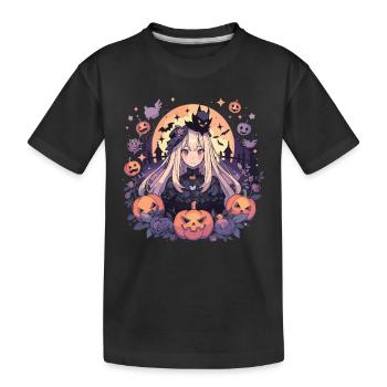Sorcière Helloween Sorcières Tenue Sorcières Sorcières - T-shirt bio Premium Enfant - noir - Devant