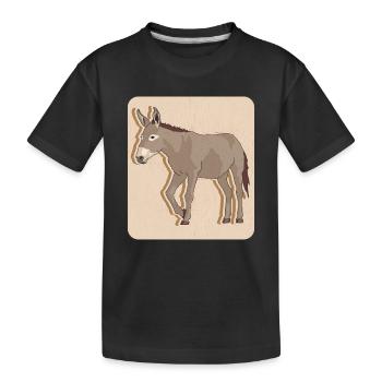 Donkey donkey owner donkey donkey lover gift - Kids' Premium Organic T-Shirt - black - Front