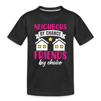 Village de quartier Neighbor Woman - T-shirt bio Premium Enfant - noir - Devant