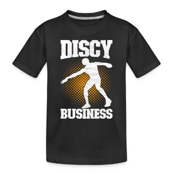 Lanceur de disque Lancer de disque - T-shirt bio Premium Enfant - noir - Devant