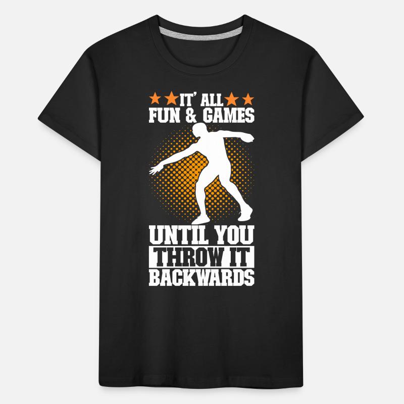 Lanceur de disque Lancer de disque T-shirt bio Premium Enfant