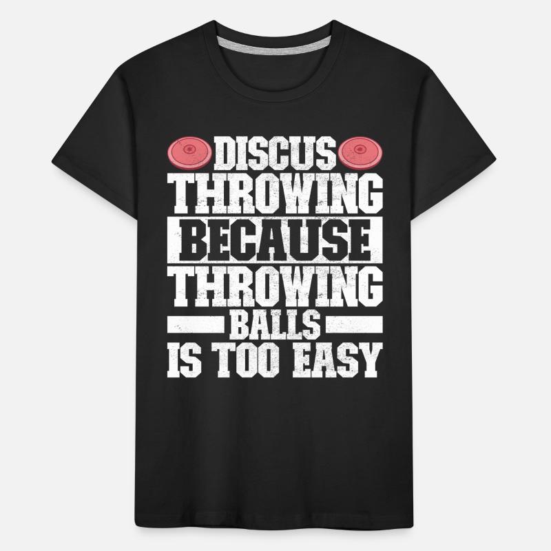 Lanceur de disque Lancer de disque T-shirt bio Premium Enfant