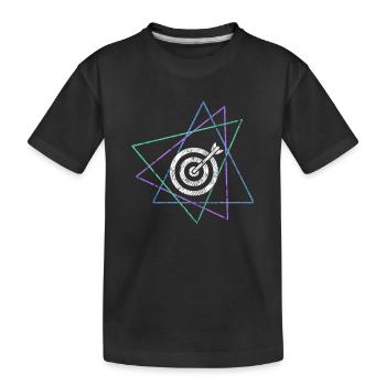 darts - Kinder Premium Bio T-Shirt - Schwarz - Vorne