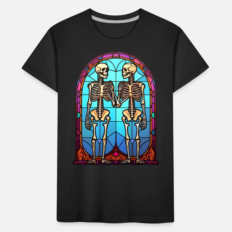 Vitrail d’Halloween T-shirt bio Premium Enfant