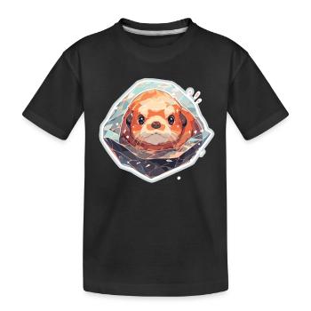 Loutre de mer Loutre Loutre Loutre Loutre Animaux reproducteurs - T-shirt bio Premium Enfant - noir - Devant