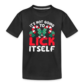 Il ne se léchera pas la luxure de canne à sucre - T-shirt bio Premium Enfant - noir - Devant