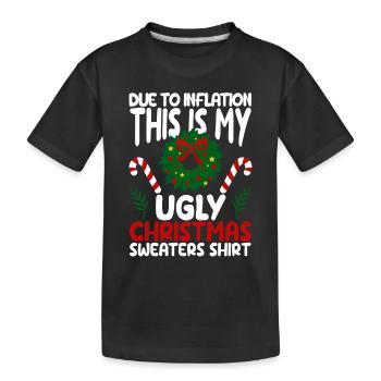 En raison de l’inflation, c’est mon affreux - T-shirt bio Premium Enfant - noir - Devant