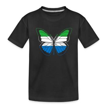 Sierra Leone - Kids' Premium Organic T-Shirt - black - Front