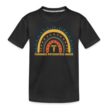 Forensic Psychiatric Nurse Design - Kids' Premium Organic T-Shirt - black - Front