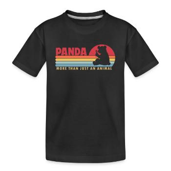 Panda plus qu’un animal Panda Bear Friend Giant - T-shirt bio Premium Enfant - noir - Devant