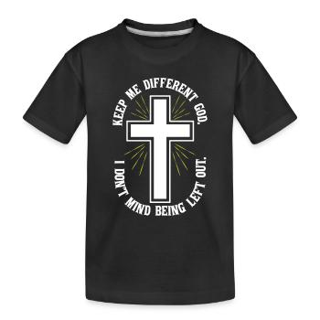 Garde-moi différent Dieu Croyant chrétien catholique - T-shirt bio Premium Enfant - noir - Devant