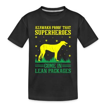 Azawakh Dog Owner Arabian Greyhound Tuareg Sloughi - T-shirt bio Premium Enfant - noir - Devant
