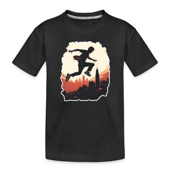 Parkour Freerunning - T-shirt bio Premium Enfant - noir - Devant