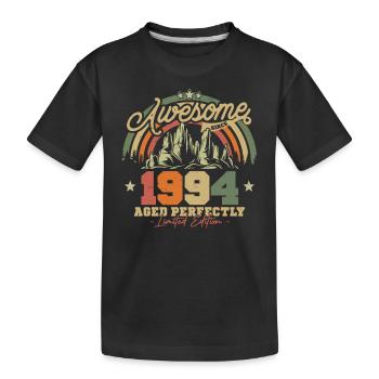 Vintage 1994 Cadeau d’anniversaire - T-shirt bio Premium Enfant - noir - Devant