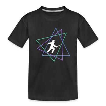 Fencing - Kids' Premium Organic T-Shirt - black - Front
