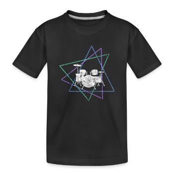 Percussion - T-shirt bio Premium Enfant - noir - Devant