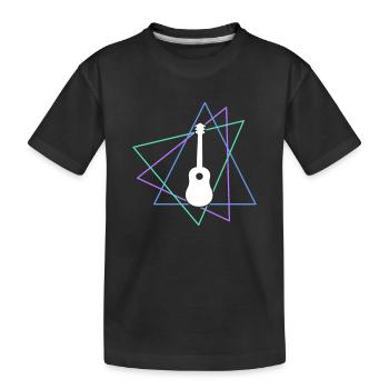 Guitare - T-shirt bio Premium Enfant - noir - Devant