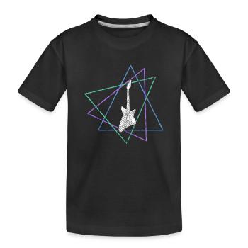 Rock - Kinder Premium Bio T-Shirt - Schwarz - Vorne