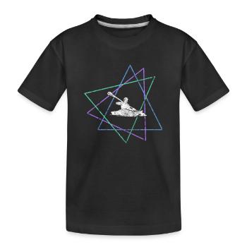Kanu - Kinder Premium Bio T-Shirt - Schwarz - Vorne