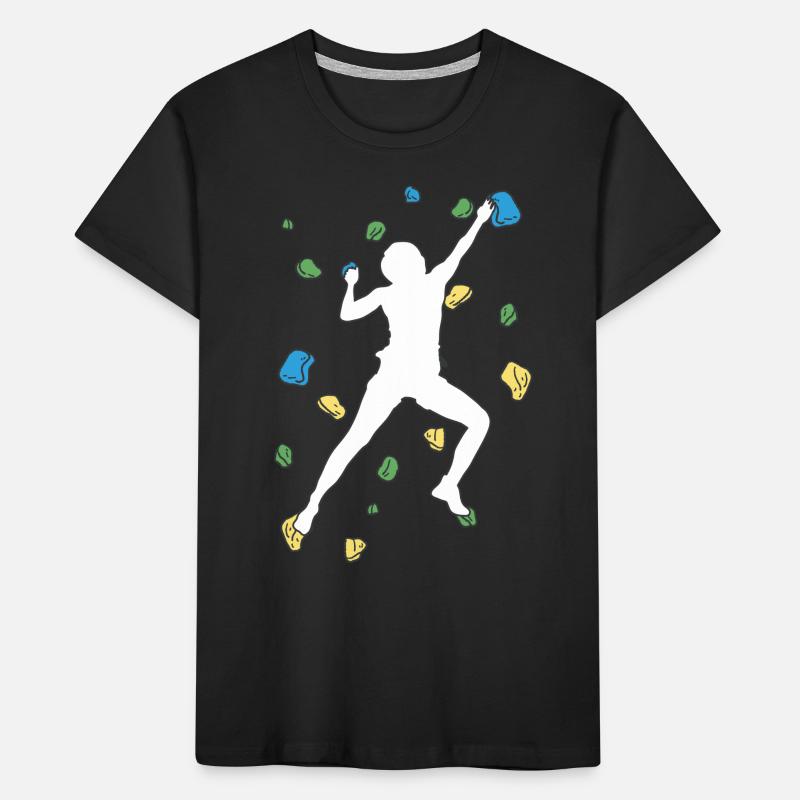 Bouldering Bouldering Climbing Boulderer Bouldering Kids' Premium Organic T-Shirt