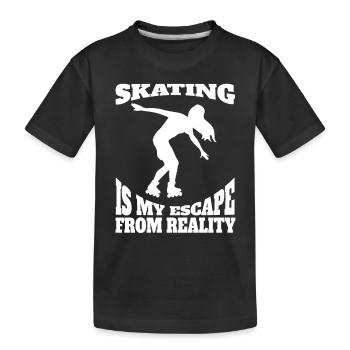 Roller Skate Inline Skater Gift Skate Inline Skater - T-shirt bio Premium Enfant - noir - Devant