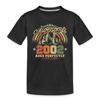 Vintage 2002 Gift, 21/22 Years - Kids' Premium Organic T-Shirt - black - Front