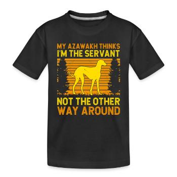 Azawakh Dog Owner Arabian Greyhound Tuareg Sloughi - T-shirt bio Premium Enfant - noir - Devant