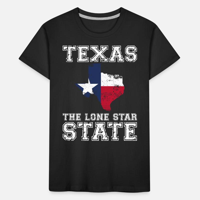 Texas, Der Staat Mit Einem Stern Kinder Premium Bio T-Shirt