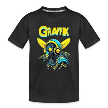 Graphique - T-shirt bio Premium Enfant - noir - Devant