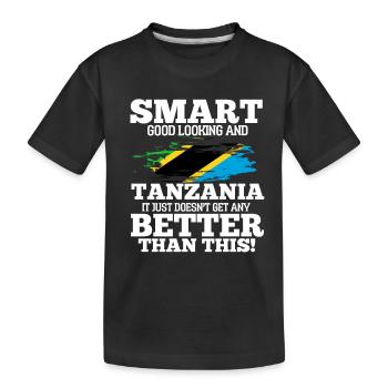 Tanzanie - T-shirt bio Premium Enfant - noir - Devant