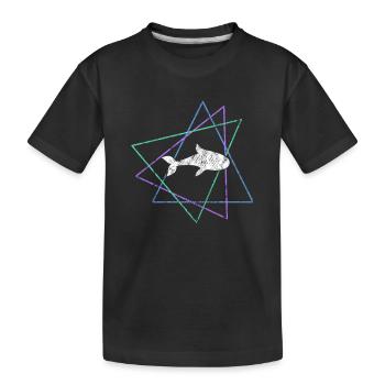Fish - Kids' Premium Organic T-Shirt - black - Front