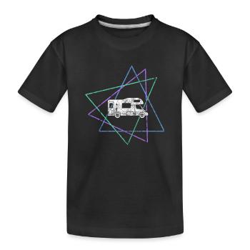 Wohnmobil - Kinder Premium Bio T-Shirt - Schwarz - Vorne